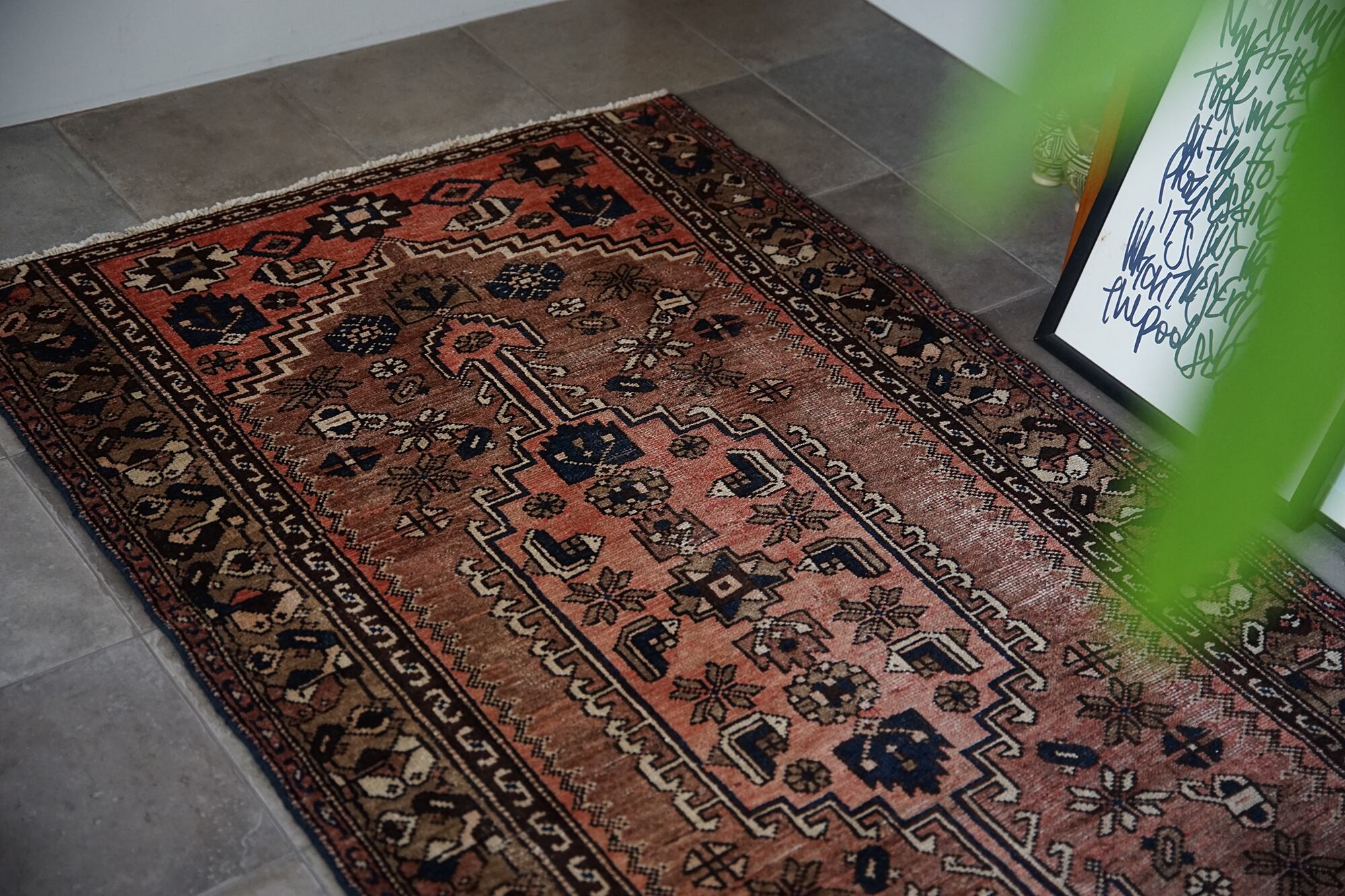 043 - Vintage  tribal rug