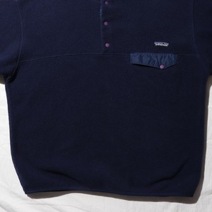 美品 L 98年 ネイビー Patagonia パタゴニア シンチラ Synchilla スナップT