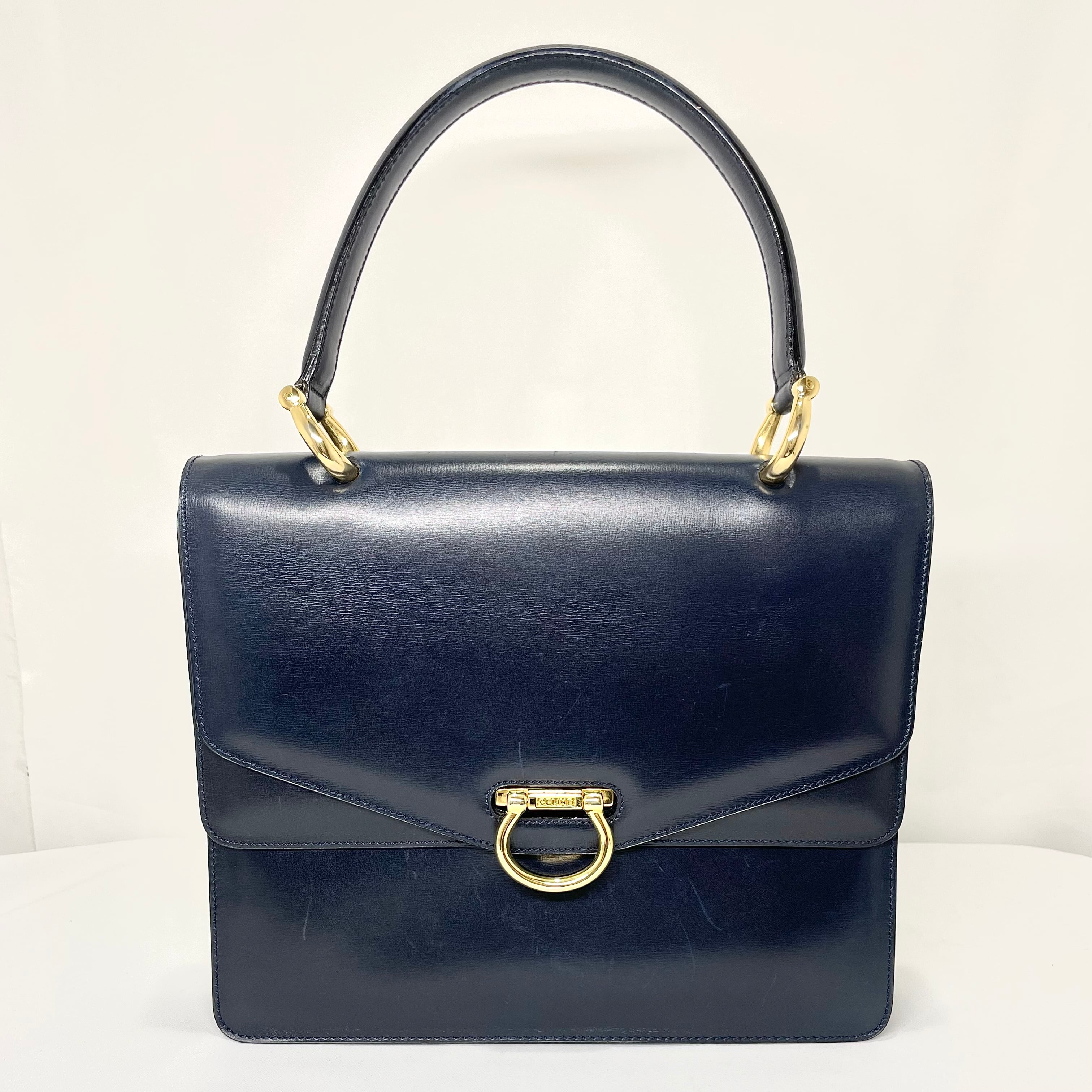 CELINE✨セリーヌレザーハンドバッグダブルフラップ