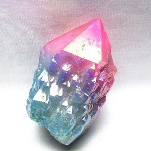 オーラクリスタル 原石 マルチカラー エレスチャル オーラ水晶 一点物 171-8749