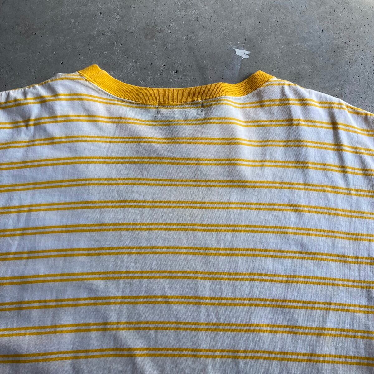 韓国製 90年代 ヴィンテージ BAY CLUB ボーダー Tシャツ メンズL 韓国製 90年代 ヴィンテージ BAY CLUB ボーダー Tシャツ メンズL