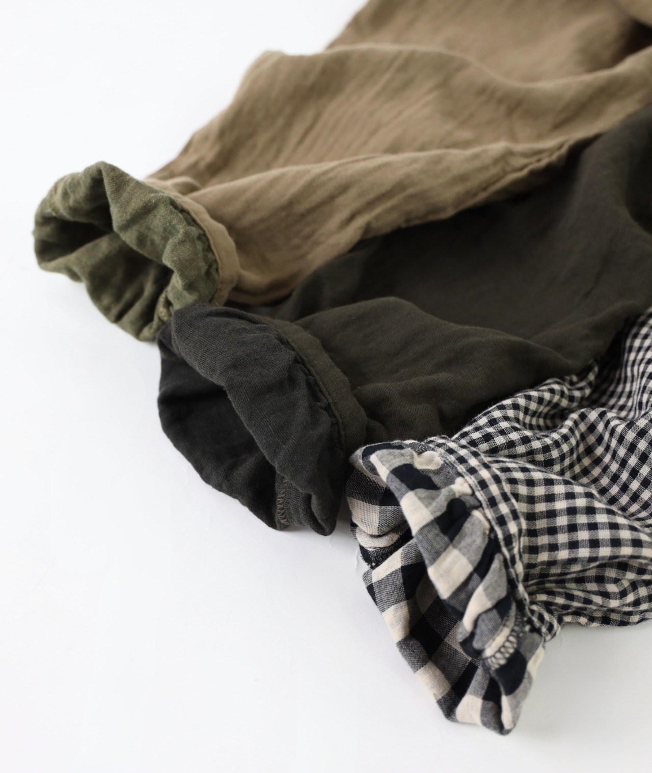 CUORE STORE/コットンダブルガーゼ ワイドシャツ