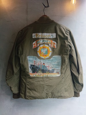 US ARMY M-1943 PILE FIELD JACKET MASAN KOREA 1953-1954 PAINT