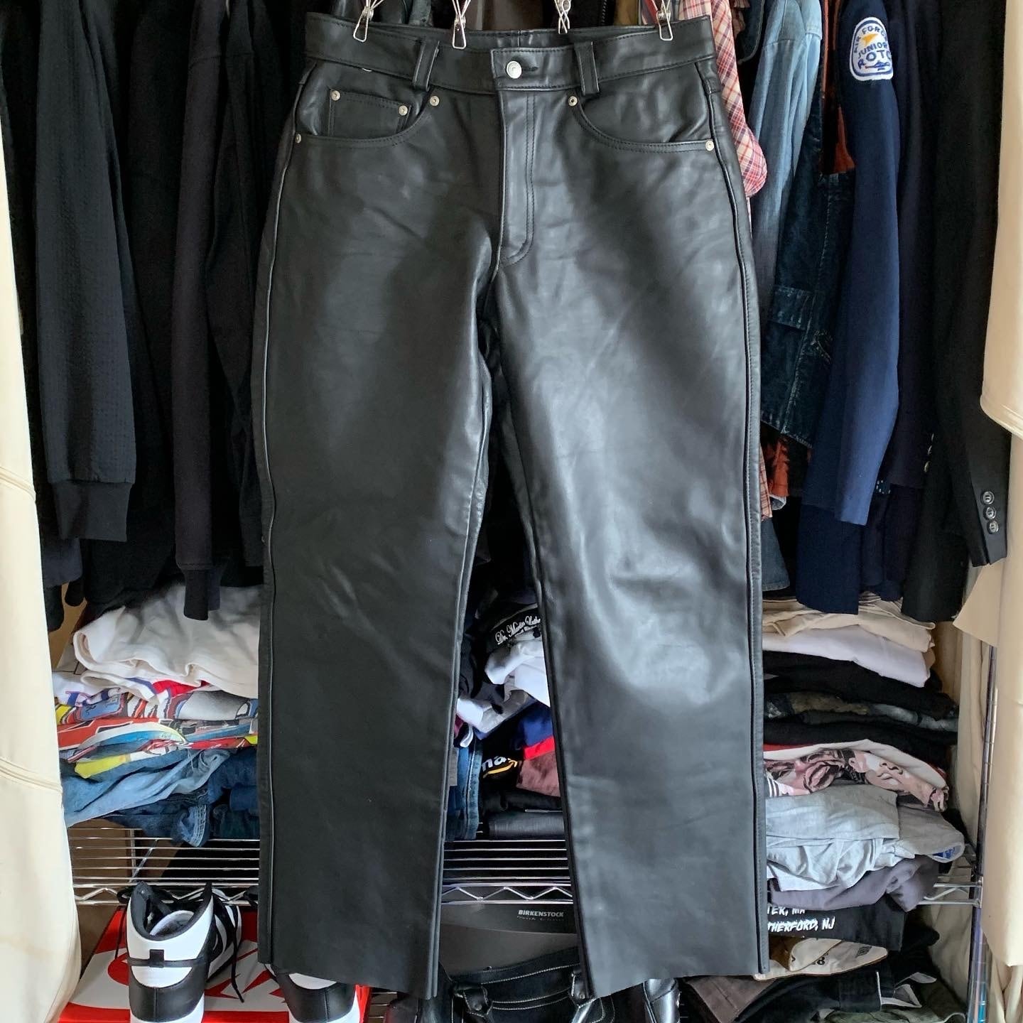 USA製 Schott ショット レザーパンツ W34 ブラック LENZIP USA製 Schott ショット レザーパンツ W34 ブラック LENZIP