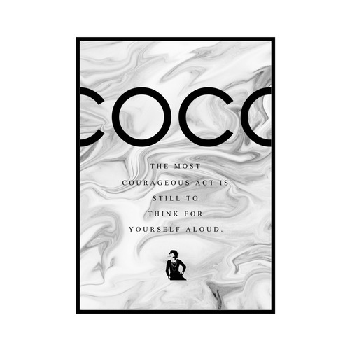 "COCO THE MOST..." White marble - COCOシリーズ [SD-000589] A4サイズ ポスター単品