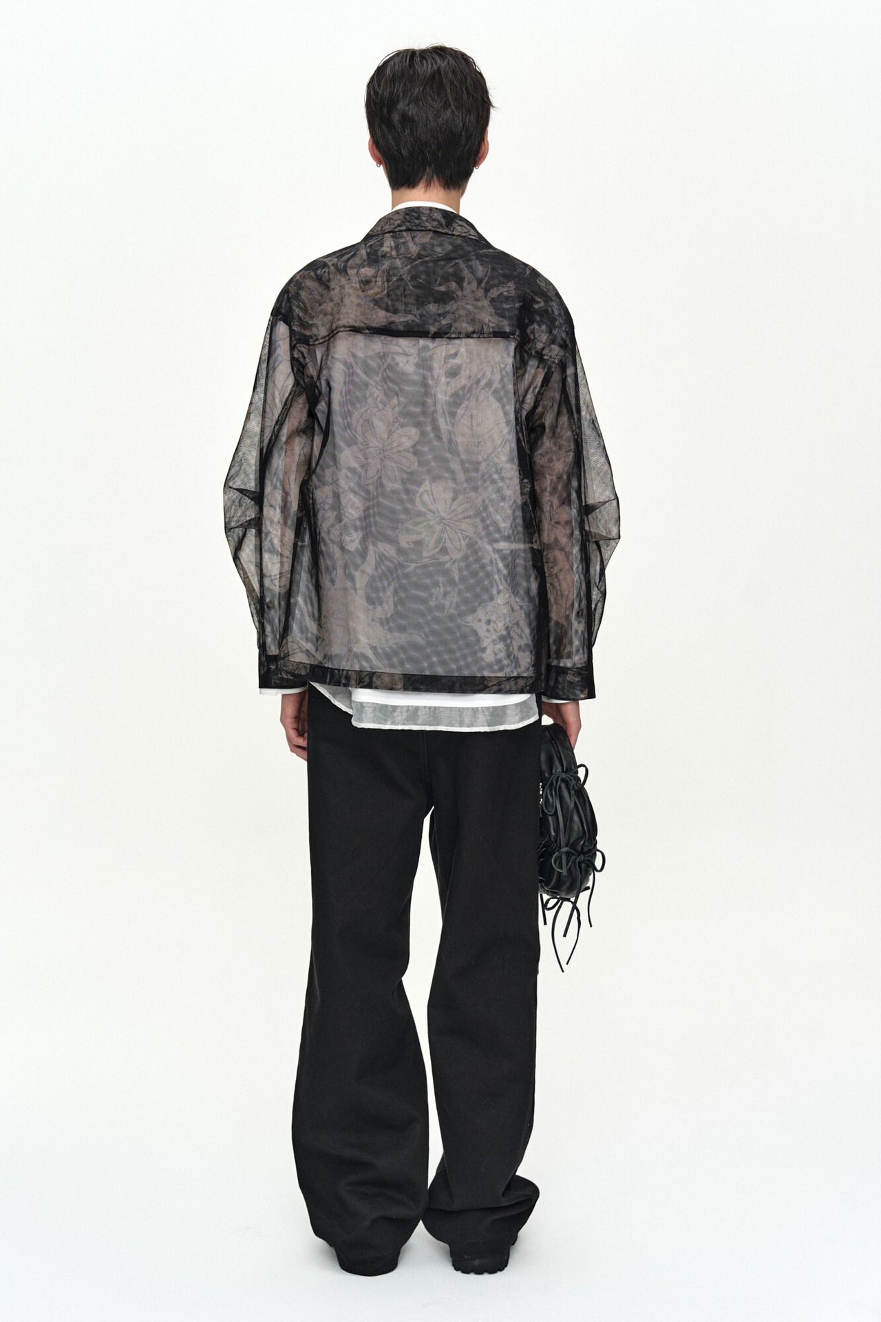【26SS】ADSB Andersson Bell アンダーソンベル /KARIM SHEER FLOWER PRINTED OVER SHIRT / シアーシャツ - 4