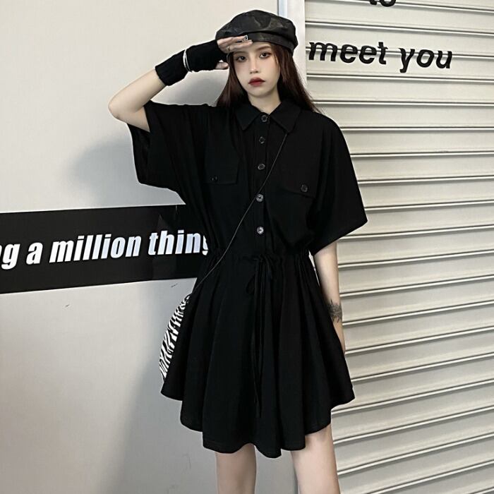 サマーハイウェストルーズソリッド カラー 夏物 ソリッドカラー ケッペル651879117