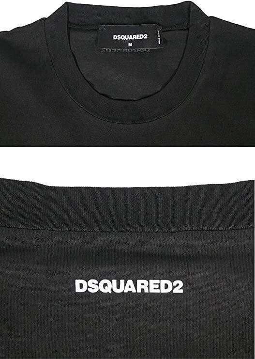 ☆DSQUARED2 ディースクエアード プリント ロゴ 長袖Ｔシャツ