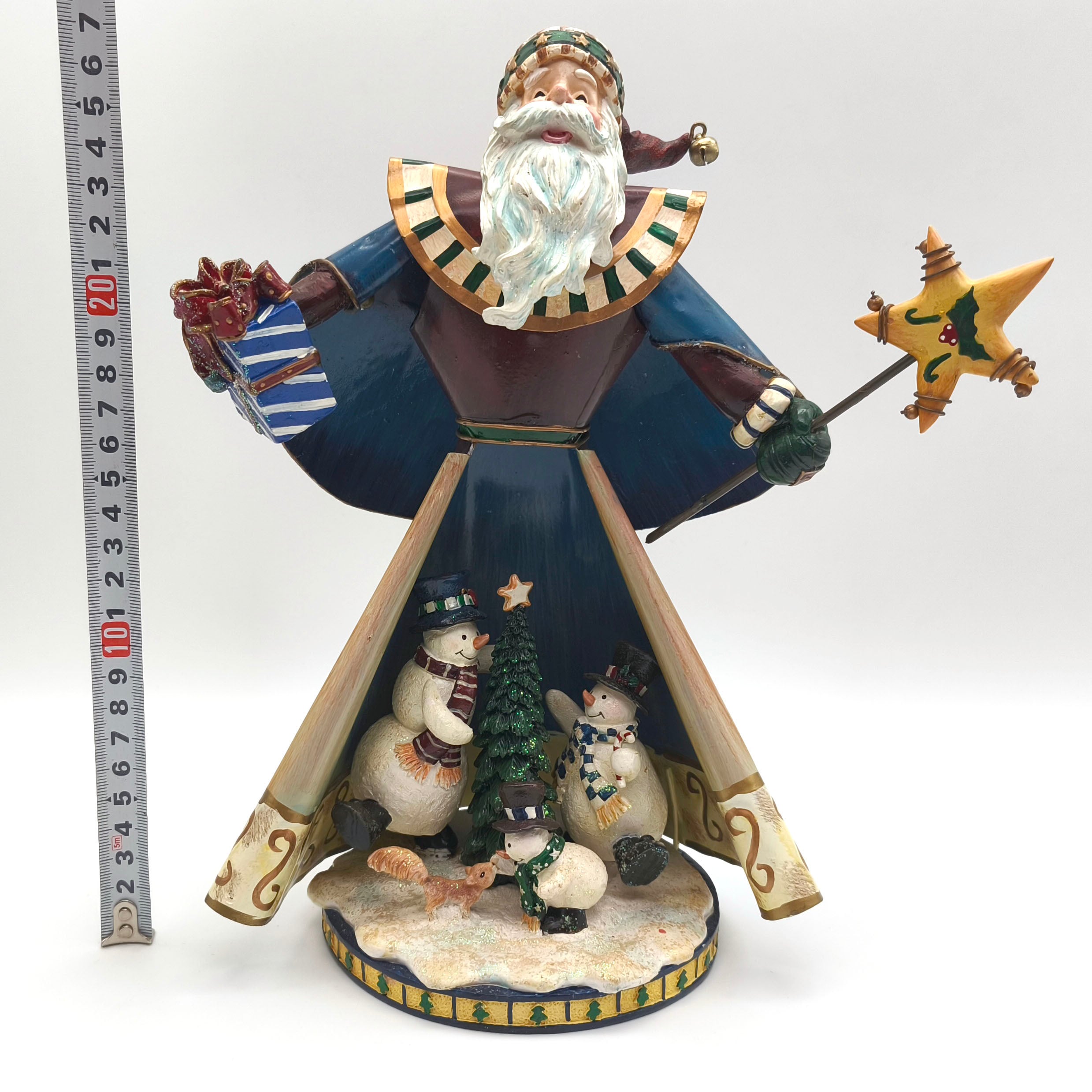 ビンテージ・サンタ人形・クリスマス飾り・ブリキ・インテリア・No