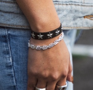 マリーナチェーンブレスレット【2重】【上品さ】