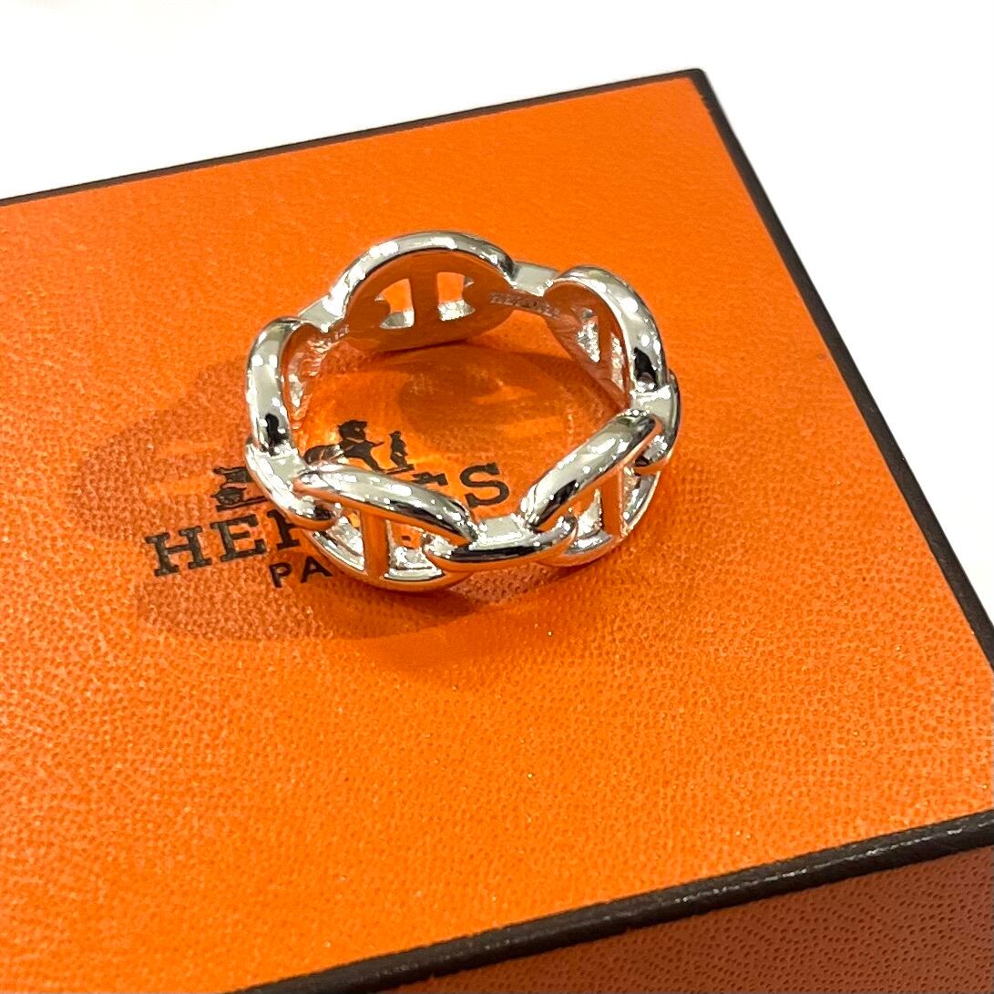 HERMES エルメス シェーヌダンクル アンシェネ リング 59 HERMÈS】【約19号59】2674 エルメス HERMESシェーヌダンクル
