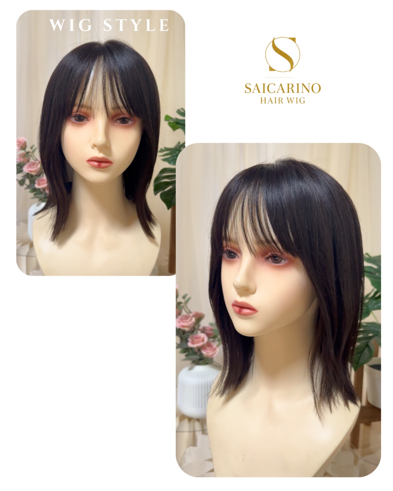先行発売【サニー】02 切りっぱなしボブ　医療用ウィッグ・人毛