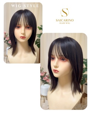先行発売【サニー】02 切りっぱなしボブ　医療用ウィッグ・人毛