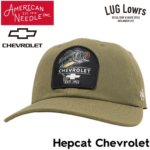 AMERICAN NEEDLE アメリカンニードル キャップ メンズ レディース 帽子 Hepcat Chevrolet シボレー カーキグリーン SMU806A-CHEVY 日本代理店正規品