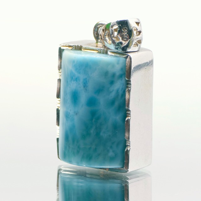 [高品質]ラリマーペンダントトップ 21×16×11mm s925