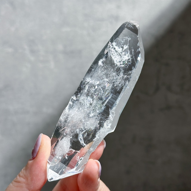 虹◎コロンビアンレムリアンクォーツ 原石02◇Colombian Lemurian Quartz◇レムリアンシード・マスタークリスタル・コロンビア水晶