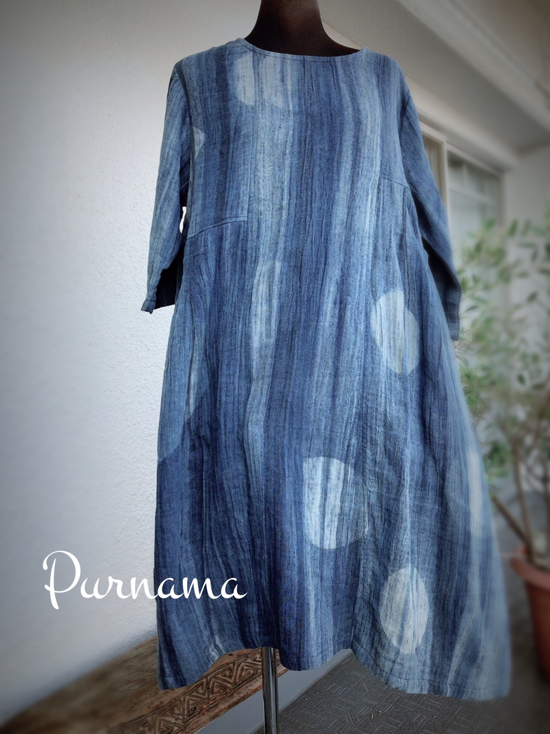 藍染ワンピース | purnama