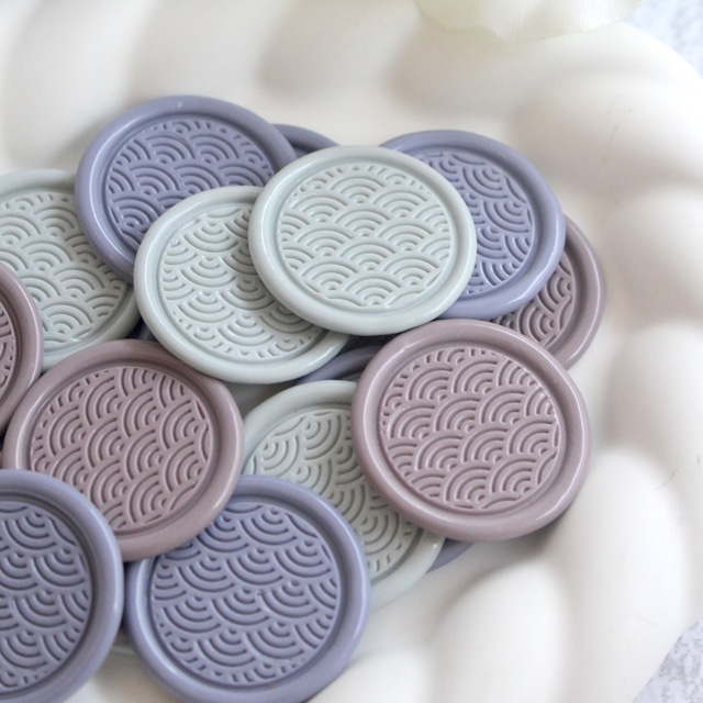 【WAGARA】Wax seal stamp│ 青海波 SEIGAIHA【ヘッドのみ】