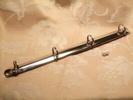 バインダー金具 A4 4穴 19R (両面、片面カシメ付き) リング 金具