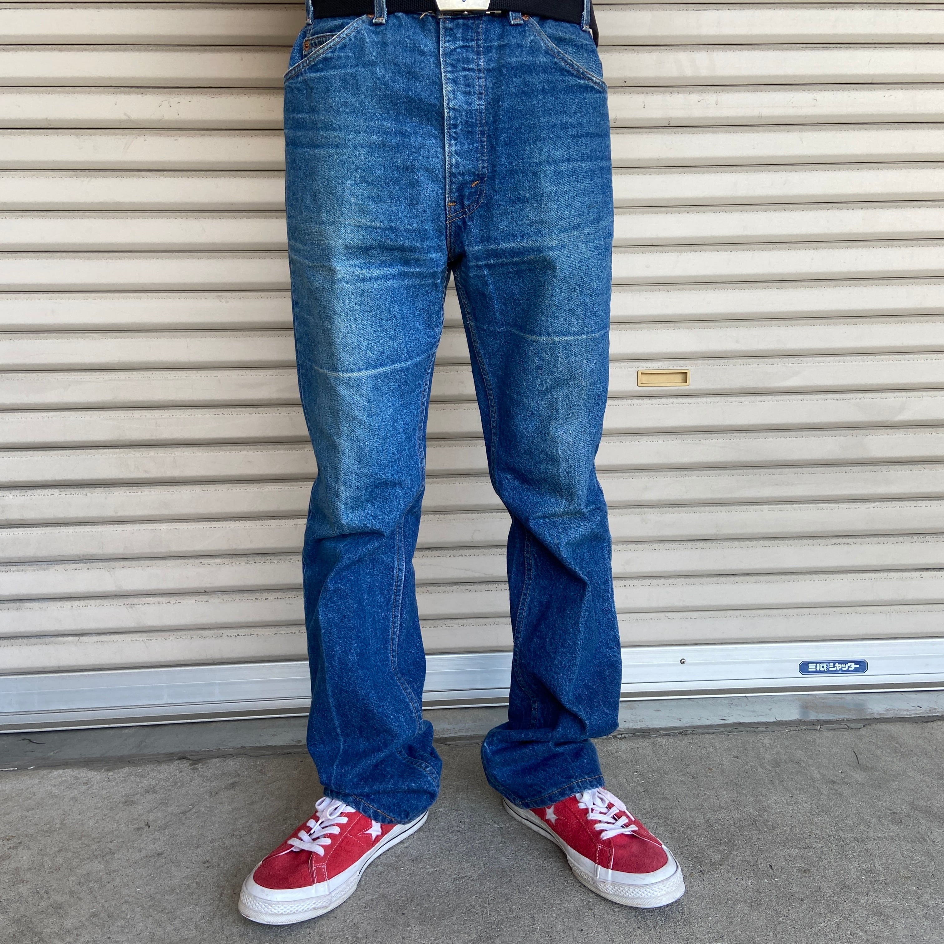 90s flare denim pants