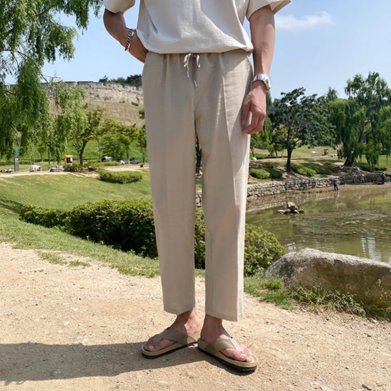 9分丈コンフォートサマーパンツ　0659