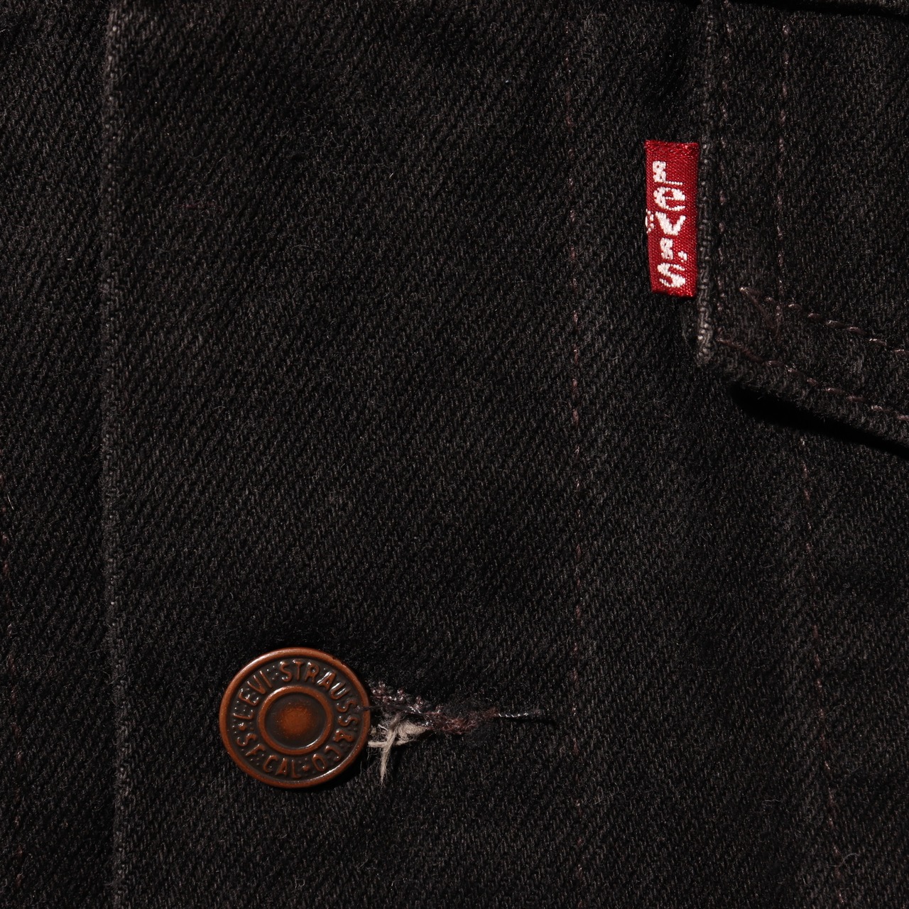 極美品 M 米国製 サルファー Levi’s70507 ブラックデニムジャケット リーバイス