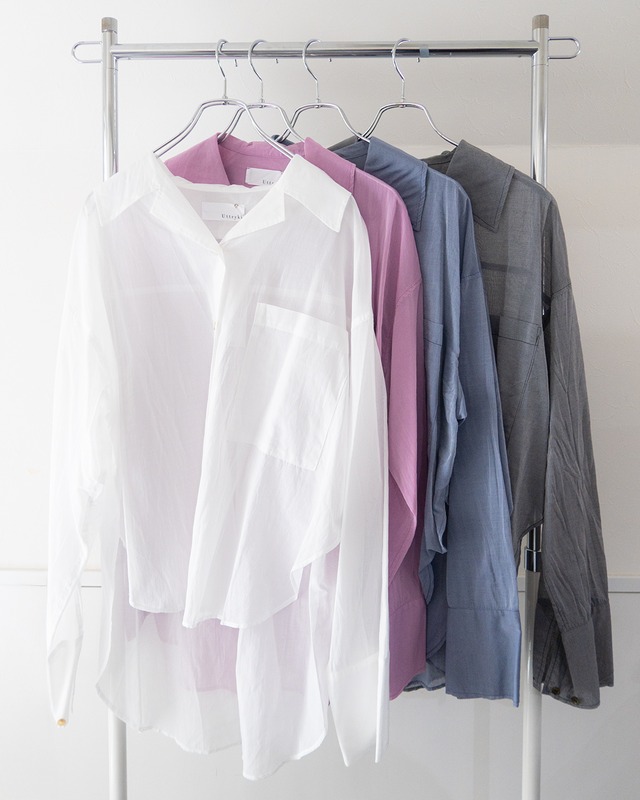 Chambray Open Collar Shirt