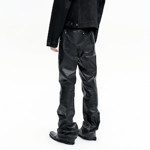 FRKM SCD 25AW ワックスコーティングスキニーパンツ