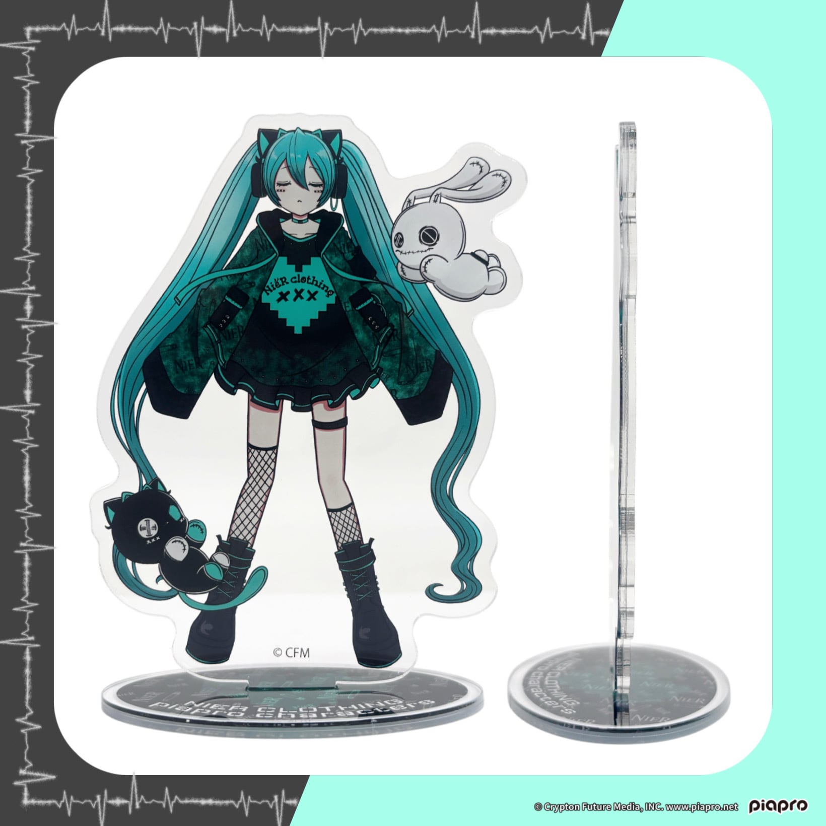 replika※プロフご覧ください様　ブラック36 COLLABORATION ACRYLIC STAND【初音ミク】 | NIER CLOTHING