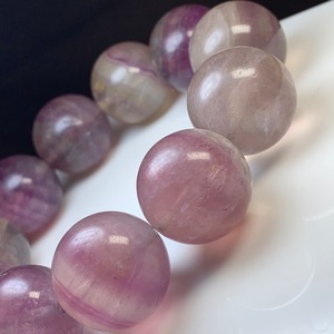 希少な大玉♪ピンクパープルグラデーションフローライト・ブレスレット