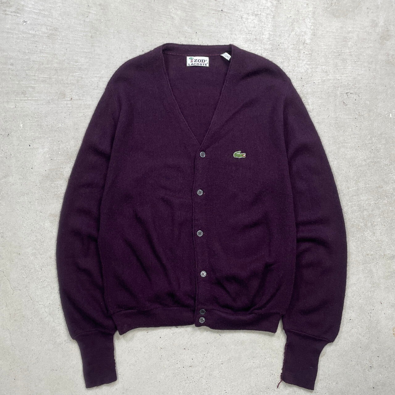 70年代 USA製 IZOD LACOSTE アイゾッド ラコステ アクリルニット 