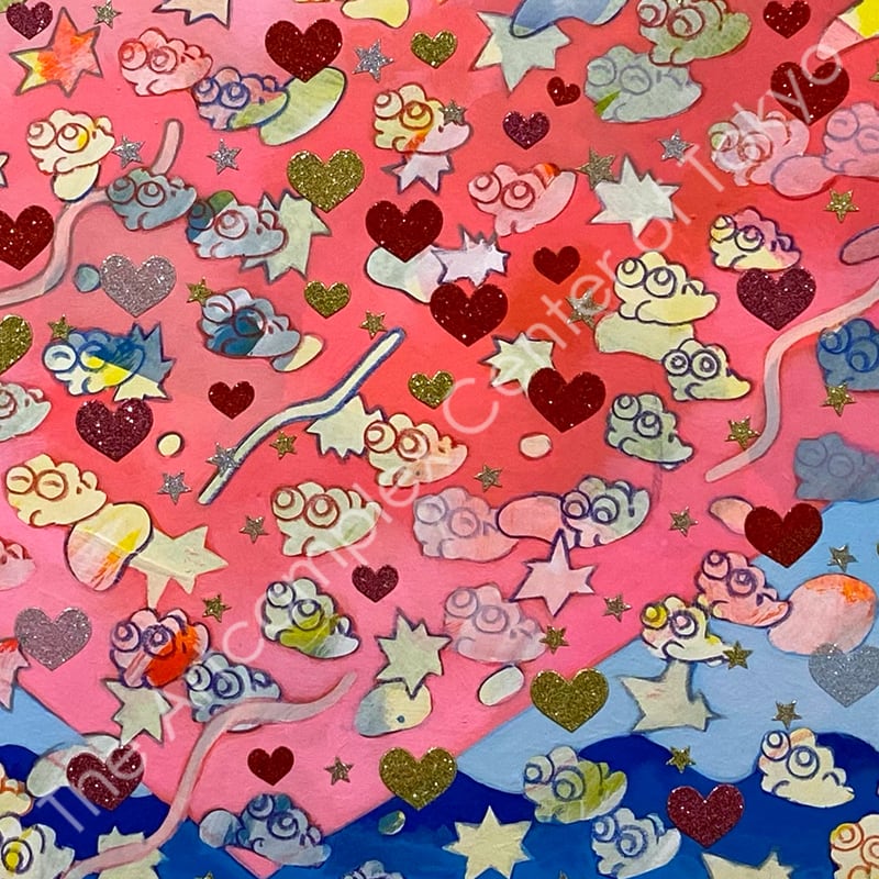 大槻香奈 「渡る日」 アクリル画 キャラクターアート 大槻香奈「いのり