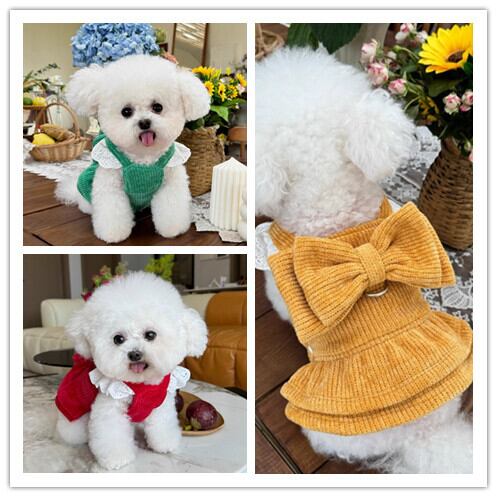 《予約》№2101800 コーデュロイニットのワンピース