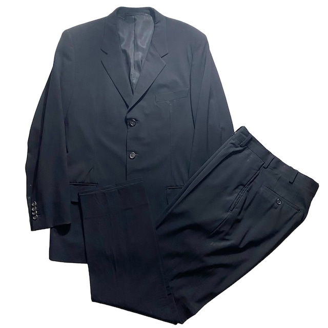 vintage PRADA black stretch fabric suits set-up