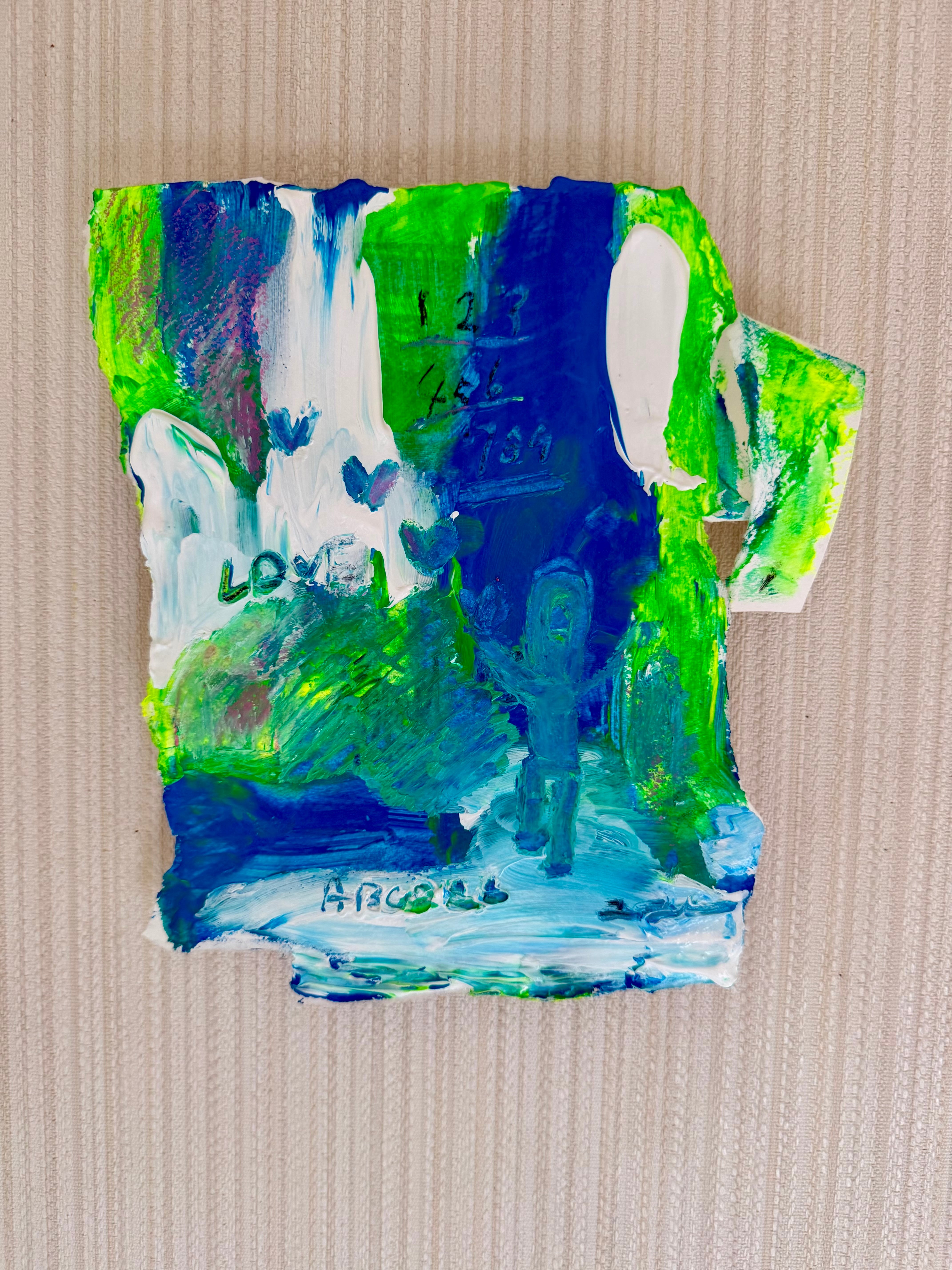 【原画】希少　田中拓馬　『プールの冷たさを知る』アート　1点物 イギリス国立美術館収蔵作家、田中拓馬オンラインショップ