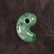 糸魚川翡翠 鮮緑入り緑斑 まがたま 勾玉  13.5g Itoigawa Spotted Green Jadeite Magatam