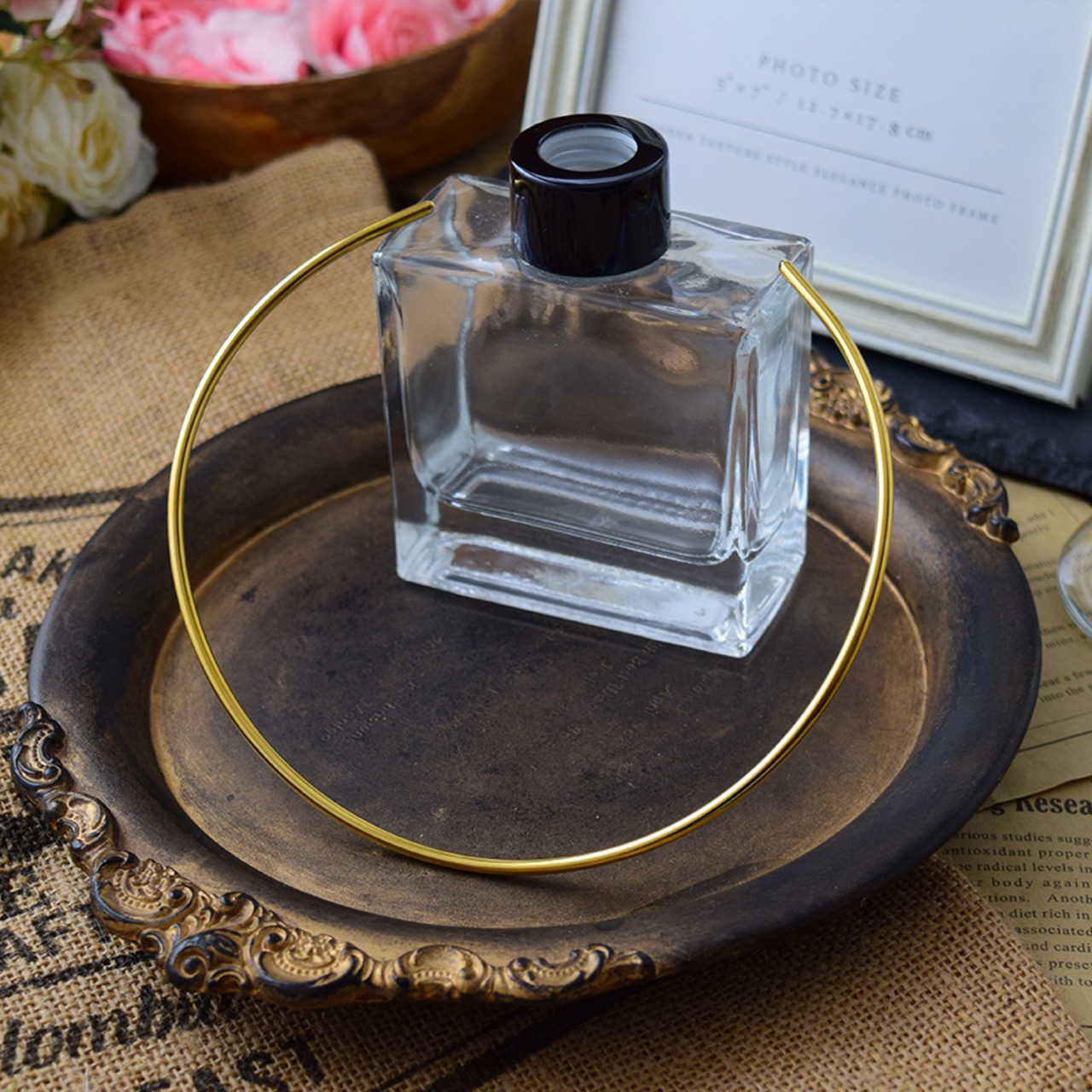 ラウンド ナロー ネックレス チョーカー ゴールド