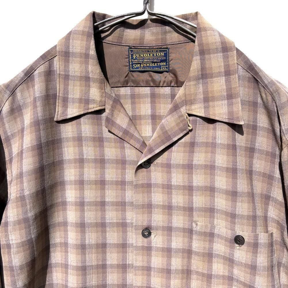 SIR PENDLETON Vintage Loop Collar Wool Shirt [1970s-] Vintage Wool