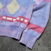 bleached design ramie cotton knit