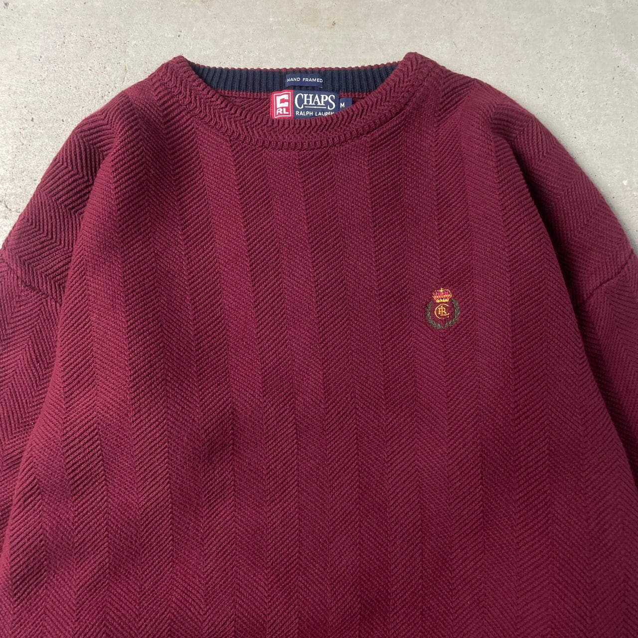 90年代 CHAPS Ralph Lauren チャップス ラルフローレン コットンニット  