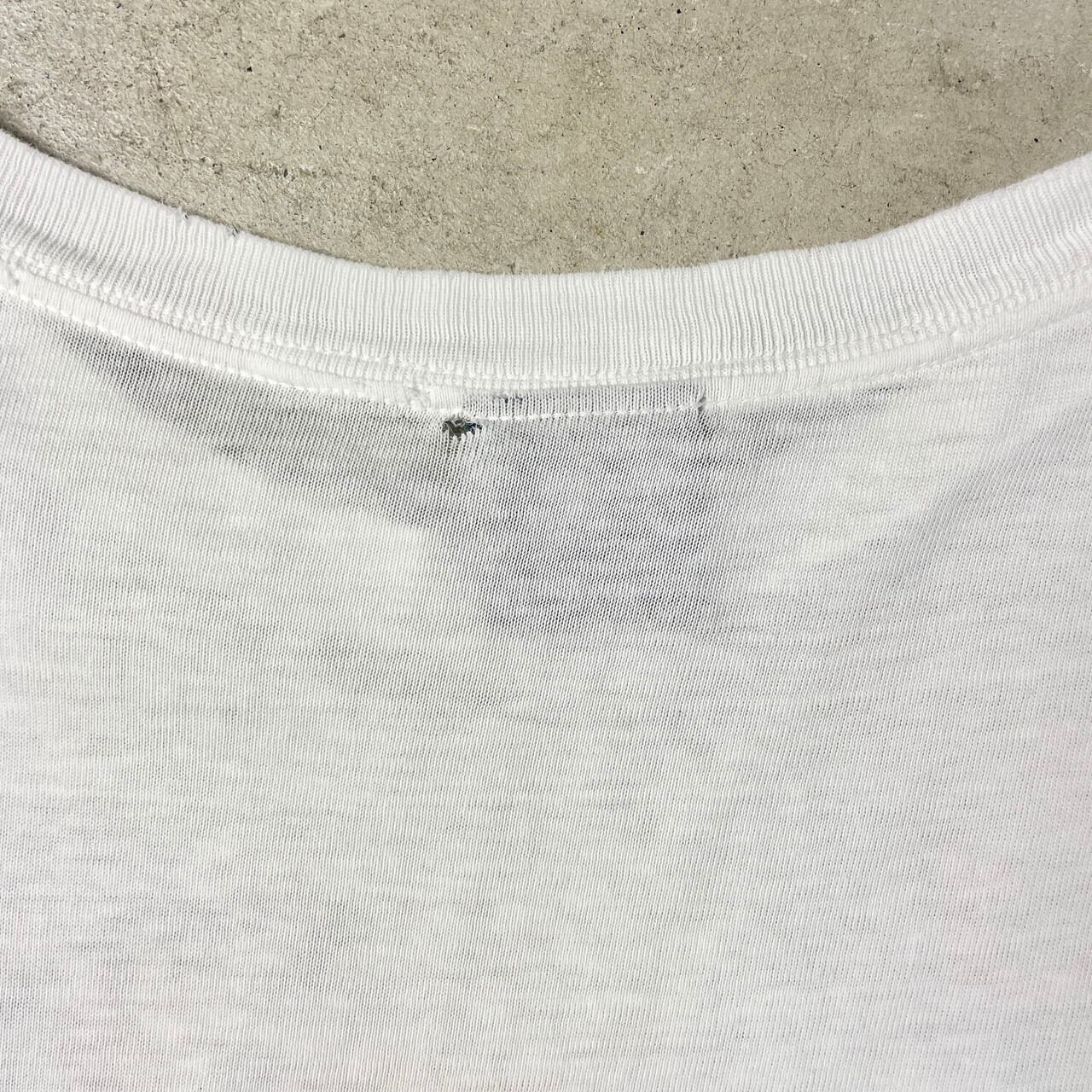 90年代 USA製 フラワー 蝶 アート プリント Tシャツ メンズXL 古着 90s