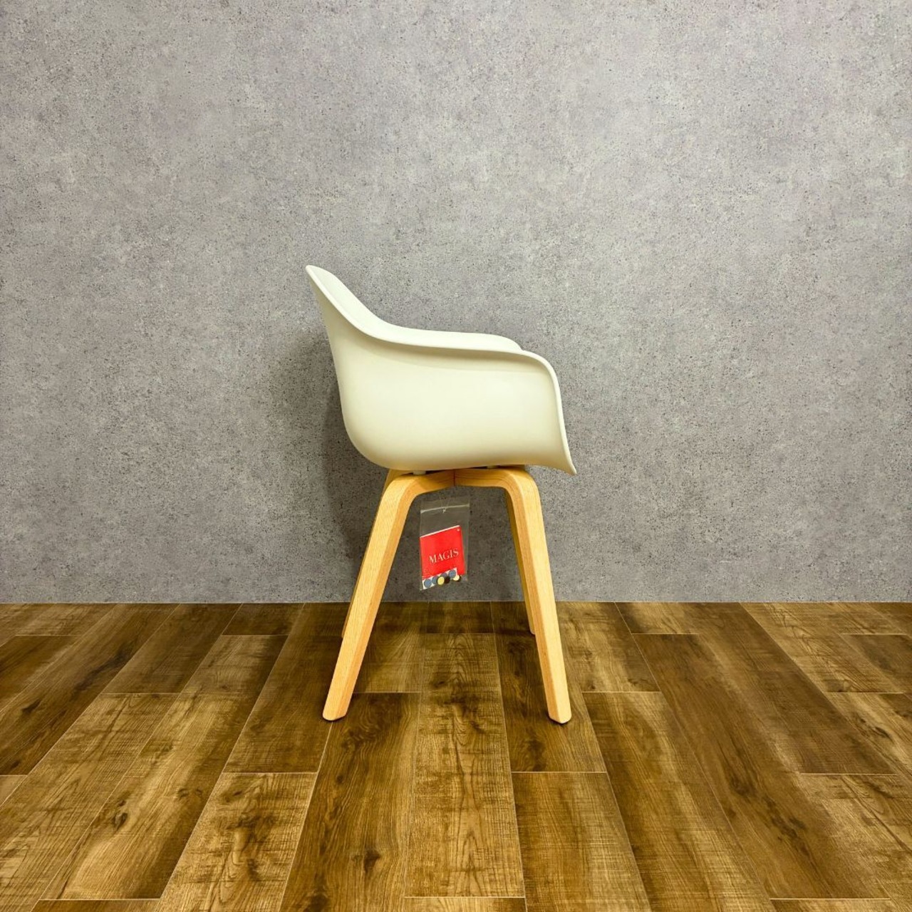 MAGIS SUBSTANCE armchair plywood legs SD5020 natural × white 1735C マジス サブスタンス アームチェア プライウッド レッグス ナチュラル × ホワイト デザイナーズ家具 保証あり【未使用品】【250サイズ】