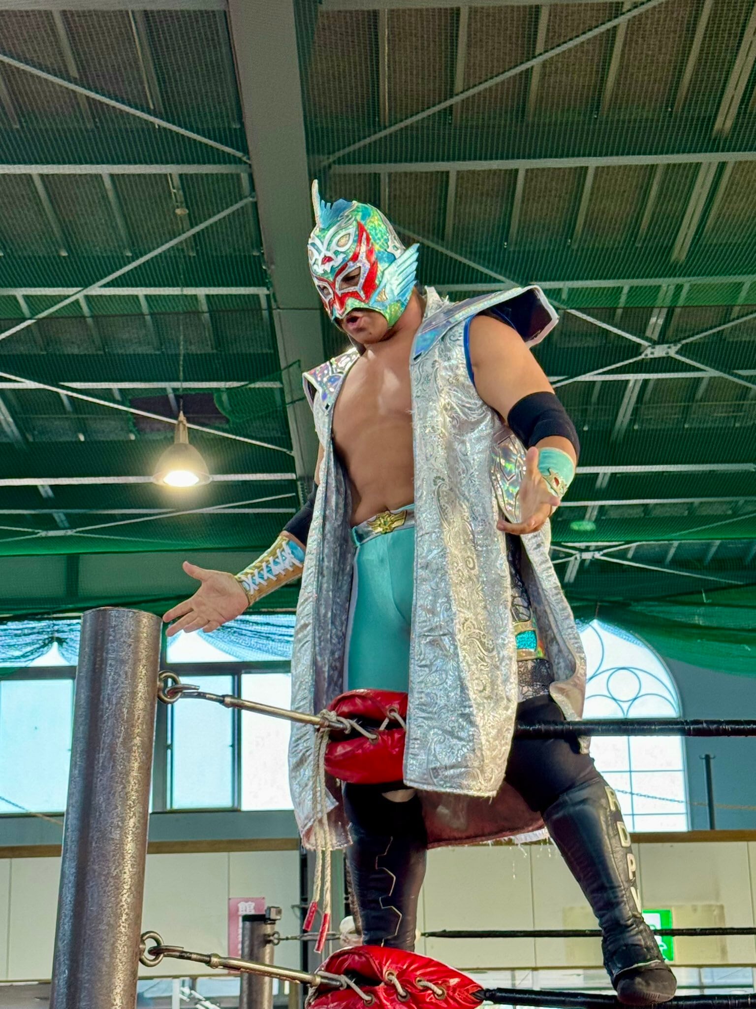 さらにセール】グルクンマスク 試合用マスク エメラルドグリーン柄