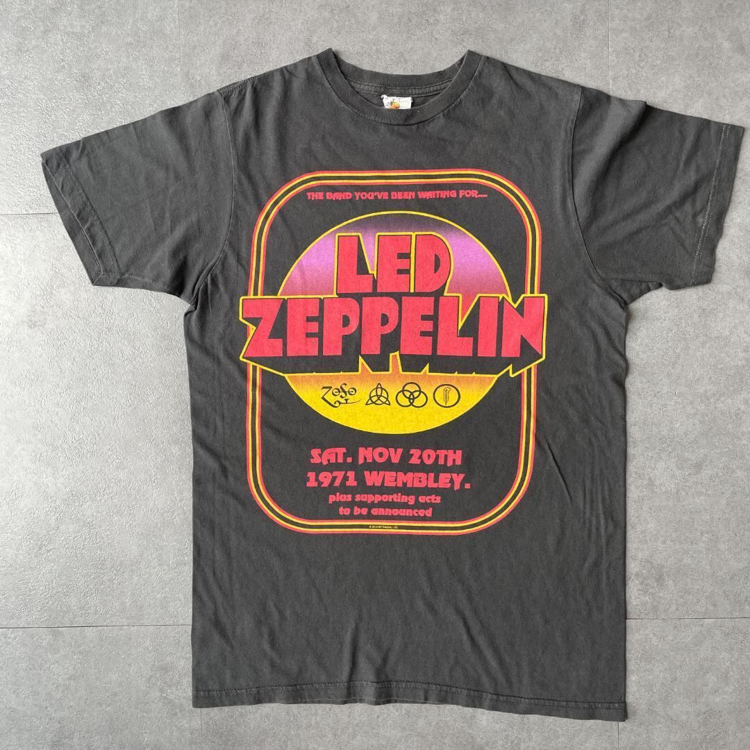 GF619 2010s 古着 Tシャツ レッドツェッペリン バンドT 黒フェード