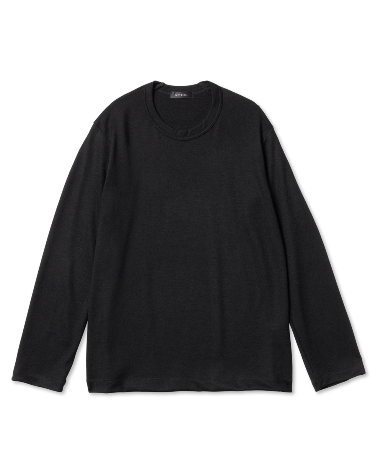 ROTOL "Wool Basic Long Sleeve Tee〔BLACK〕"