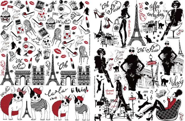 Paris.style　転写紙