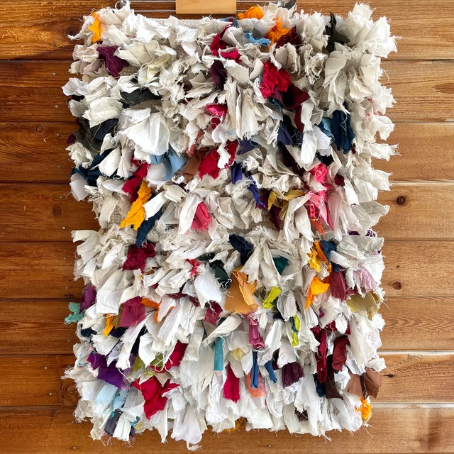 yao "India Bushy Rug L Whitish" 60cm×87cm ラグ①