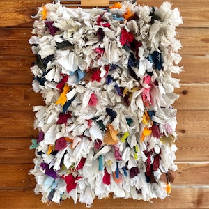 yao "India Bushy Rug L Whitish" 60cm×87cm ラグ①