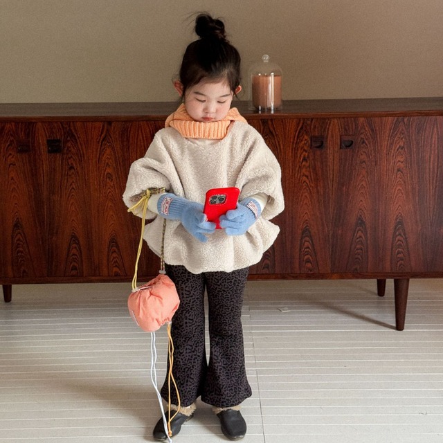 冬ボアモコモコ半袖レイヤードに