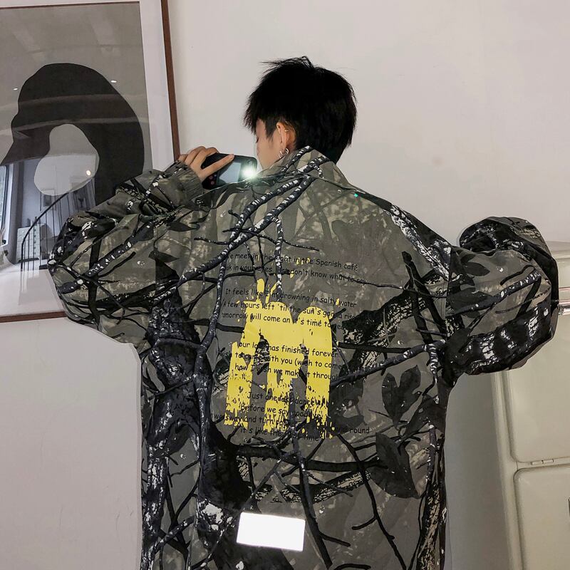 全2色 ジャケット 羽織 カジュアル 総柄 ストリート おしゃれ | WSCORE